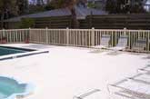 PVC pool fence