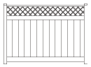5' x 1' Lattice x 8' Privacy