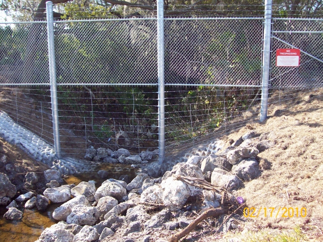 fence drain